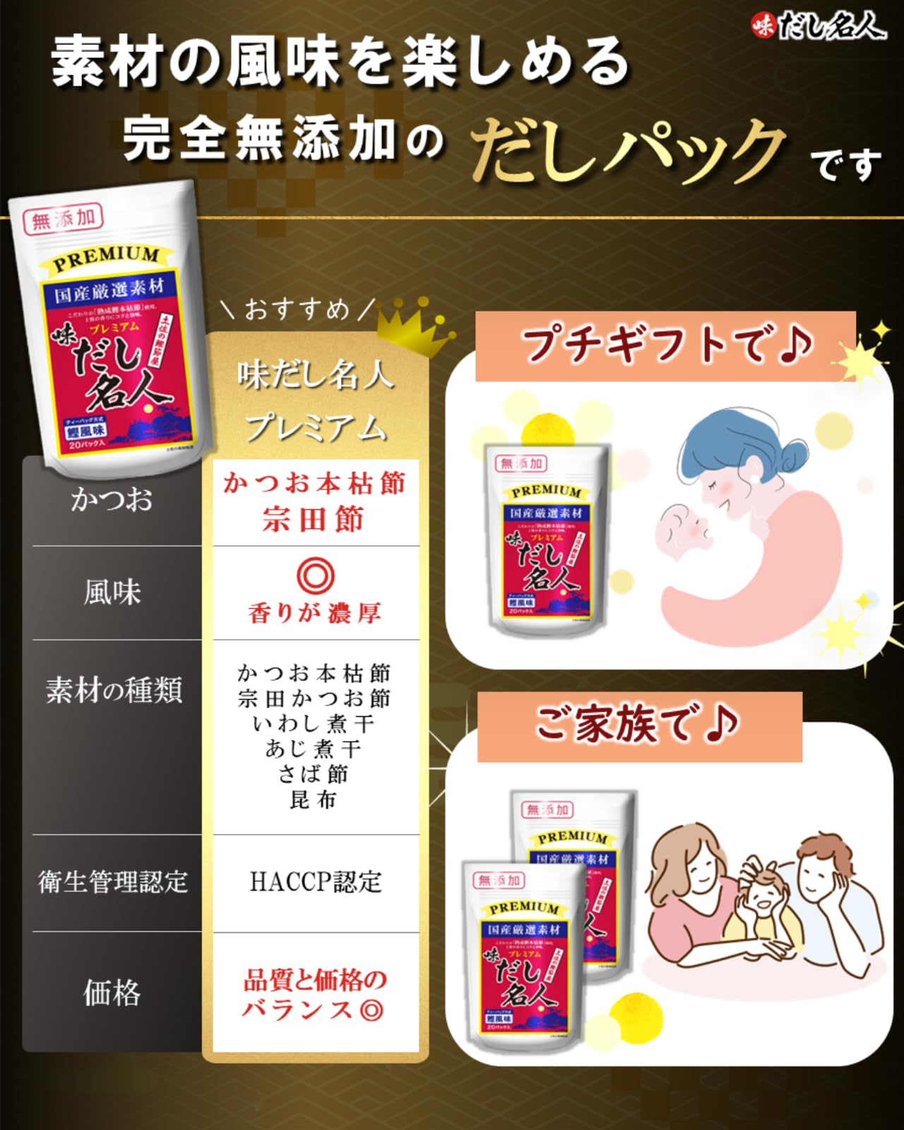 味だし名人 プレミアム鰹風味だしパック 200gの商品画像6