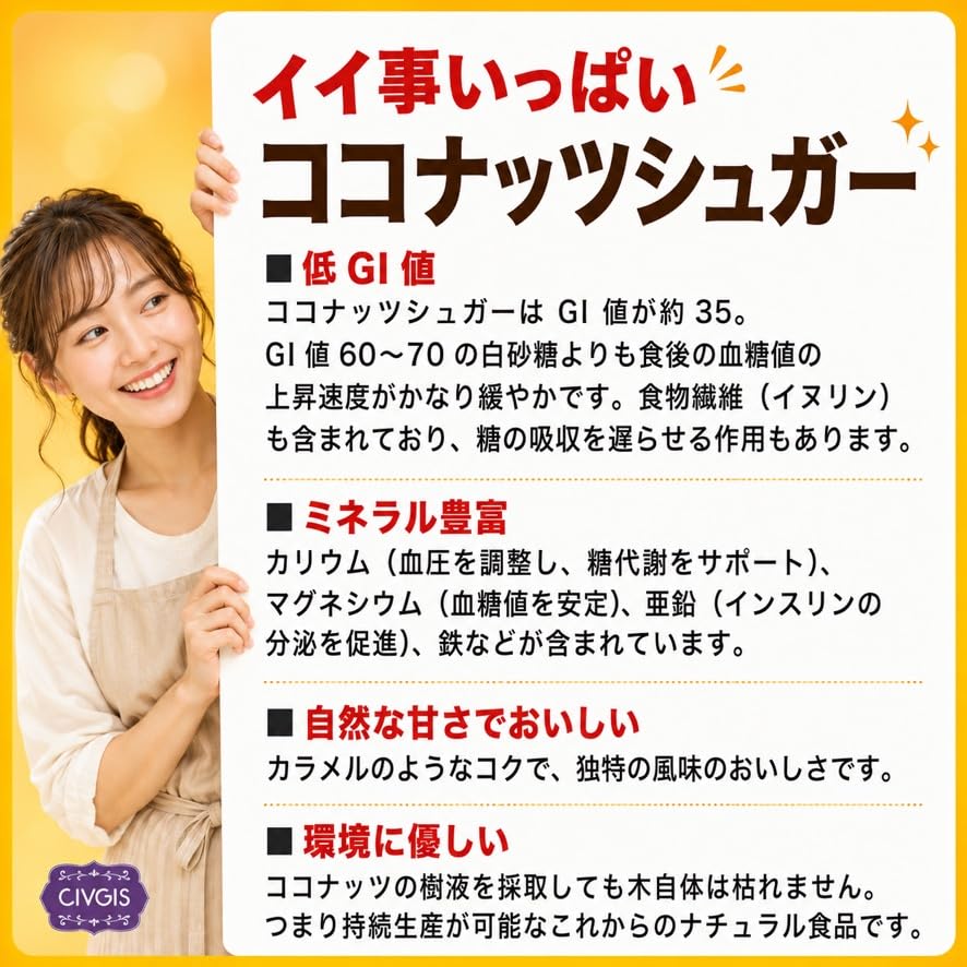 CIVGIS ココナッツシュガー 1kgの商品画像7