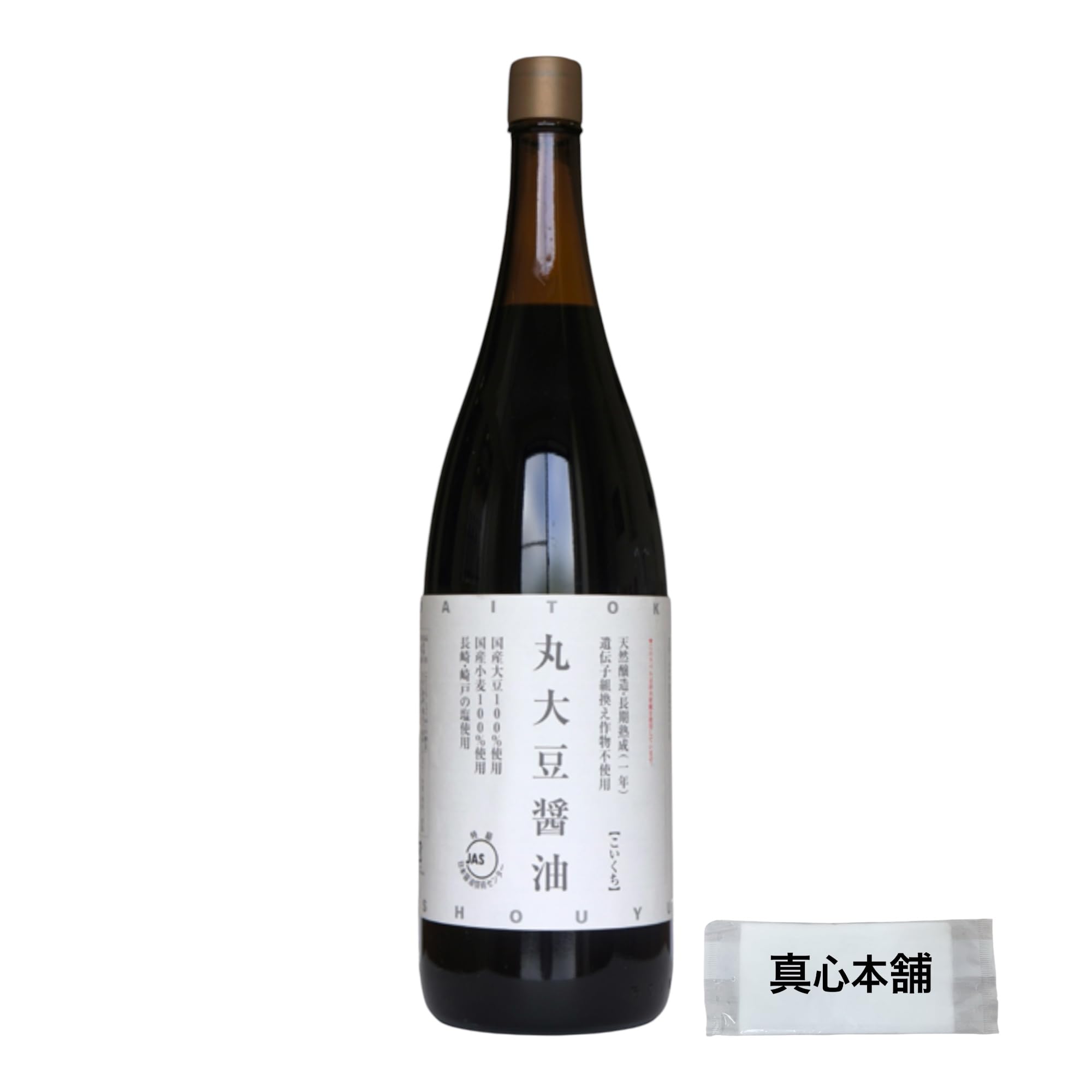 大徳醤油 丸大豆醤油 1800ml 業務用 国産大豆100%の商品画像（パッケージ）