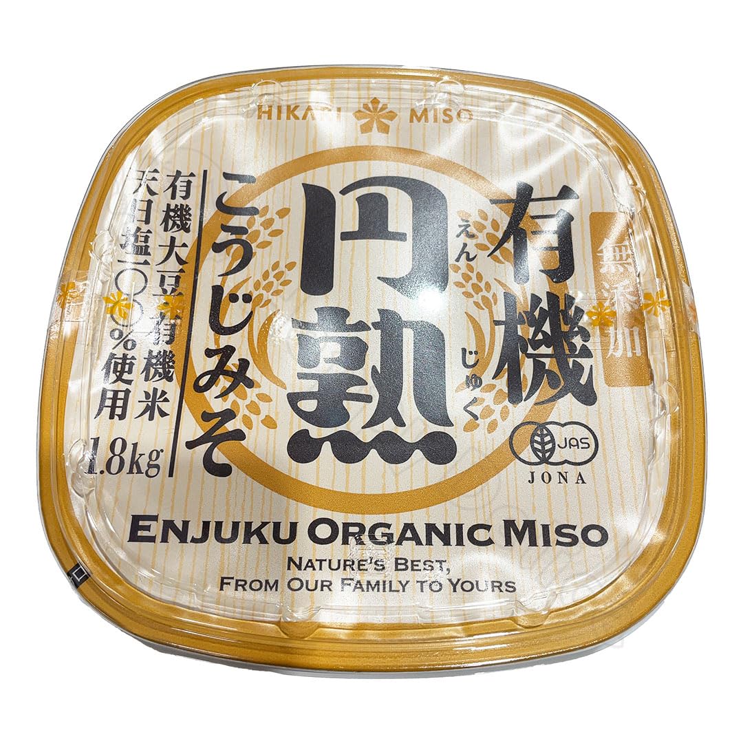 ひかり味噌 有機円熟こうじみそ 1.8kgの商品画像（パッケージ）