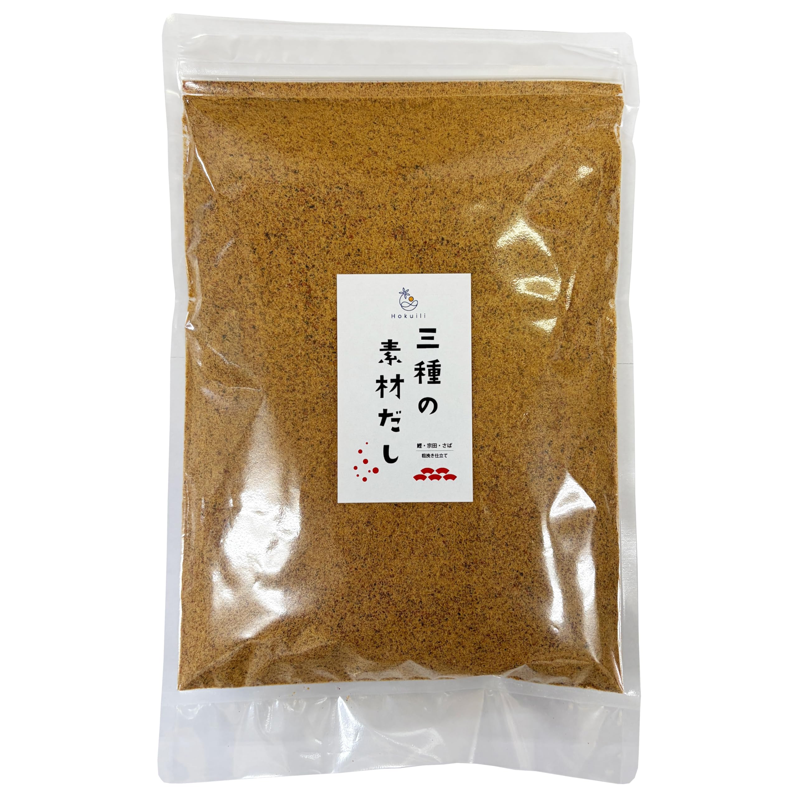 ホクイリ 三種の素材だし 500gの商品画像（パッケージ）