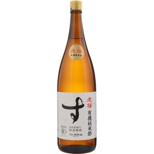 河原酢造 有機純米酢 老梅 1800mlの商品画像（パッケージ）