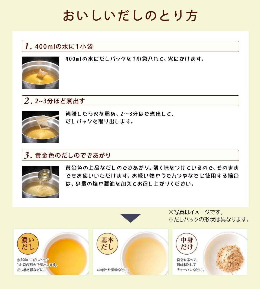 黄金極みだし だしパック 和風だし8g×30小袋入りの商品画像7
