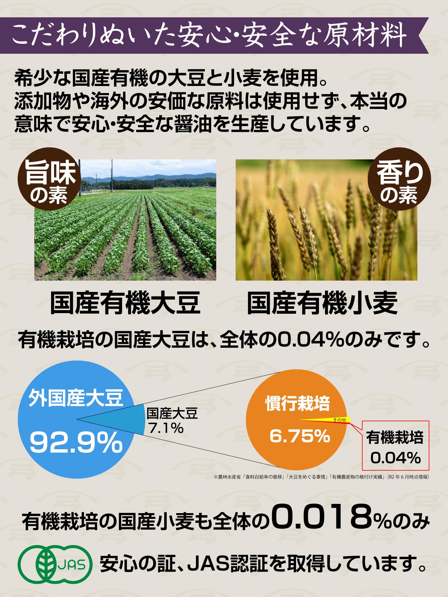 弓削多醤油 有機しょうゆ 720ml 有機醤油 有機大豆 (1)の商品画像4